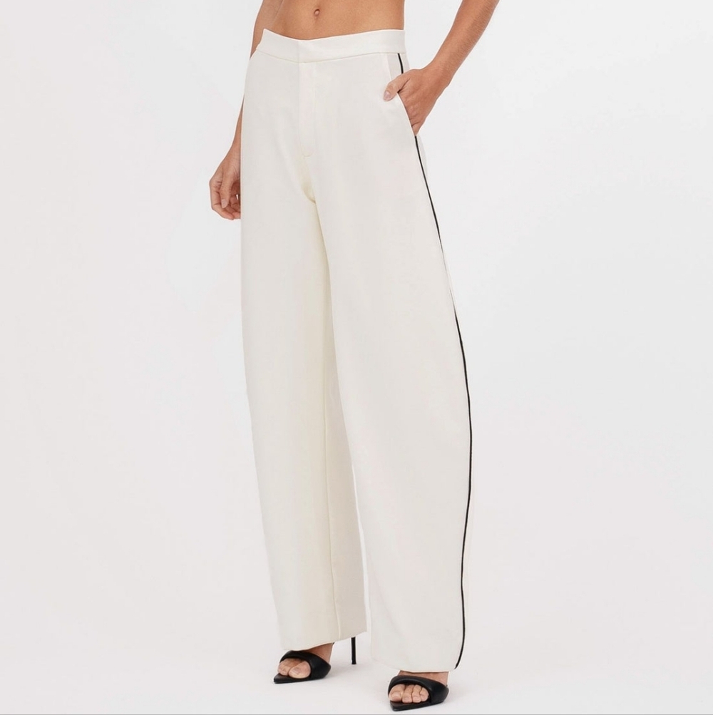 Nonchalant Evra Cream Wide-Leg Pants XS
